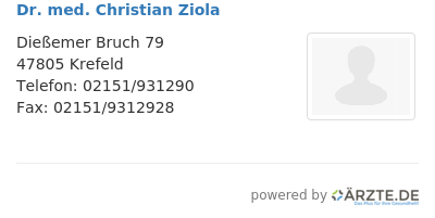 Dr med christian ziola
