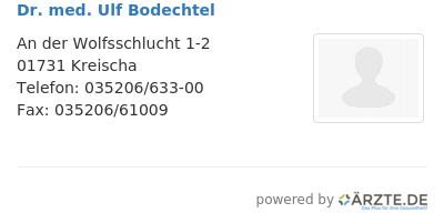 Dr med ulf bodechtel