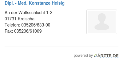 Dipl med konstanze heisig