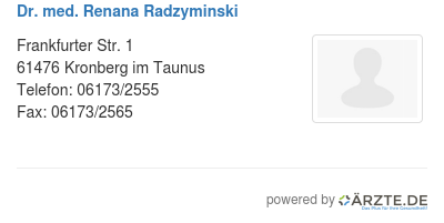 Dr med renana radzyminski