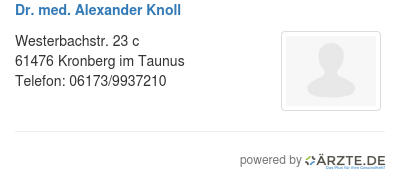 Dr med alexander knoll 510718