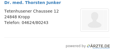 Dr med thorsten junker