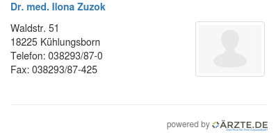 Dr med ilona zuzok