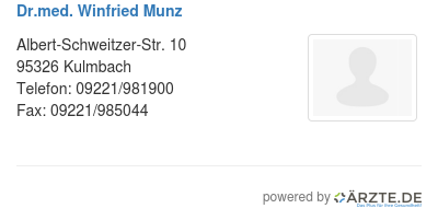 Dr med winfried munz