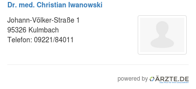 Dr med christian iwanowski