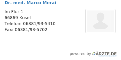 Dr med marco merai