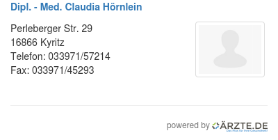 Dipl med claudia hoernlein