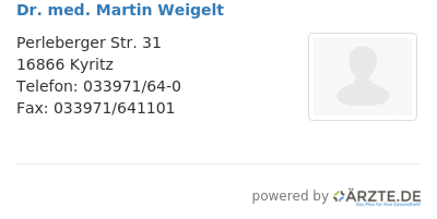 Dr med martin weigelt