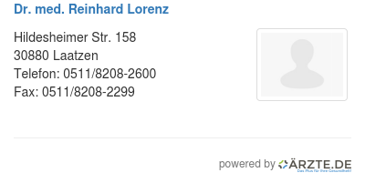 Dr med reinhard lorenz 256508