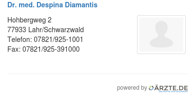 Dr med despina diamantis