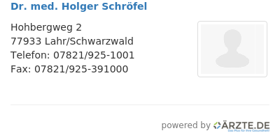 Dr med holger schroefel 648357