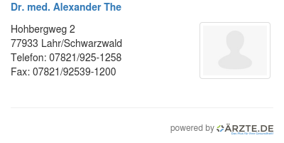 Dr med alexander the
