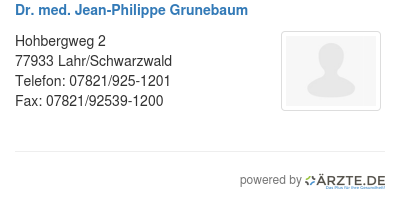 Dr med jean philippe grunebaum