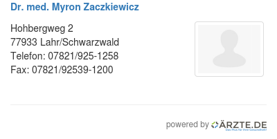 Dr med myron zaczkiewicz