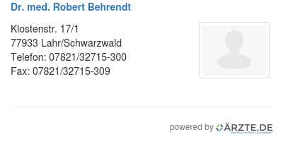 Dr med robert behrendt 586938