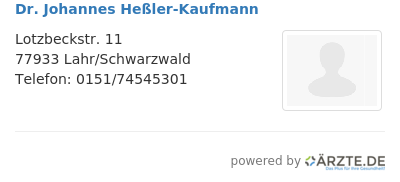 Dr johannes hessler kaufmann