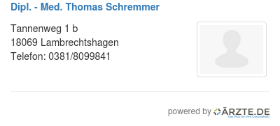 Dipl med thomas schremmer