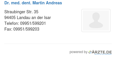 Dr med dent martin andreas
