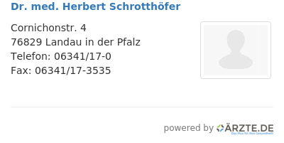 Dr med herbert schrotthoefer