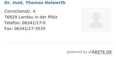 Dr med thomas helwerth