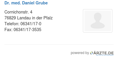 Dr med daniel grube