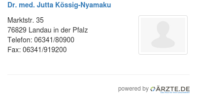 Dr med jutta koessig nyamaku