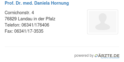 Prof dr med daniela hornung