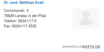 Dr med matthias kraft 432835