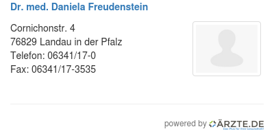 Dr med daniela freudenstein