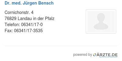 Dr med juergen bensch 506793