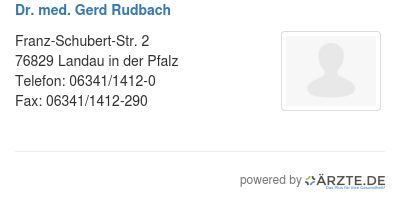 Dr med gerd rudbach