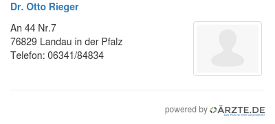Dr otto rieger