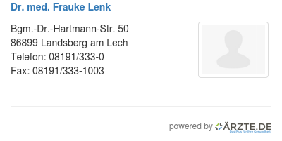 Dr med frauke lenk