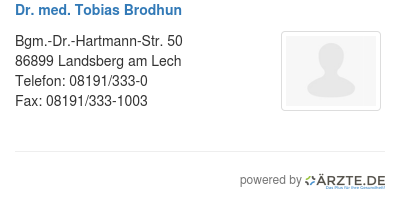 Dr med tobias brodhun