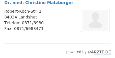 Dr med christine matzberger