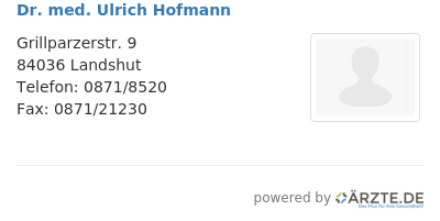Dr med ulrich hofmann 256483