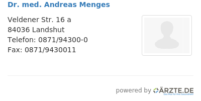 Dr med andreas menges