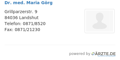 Dr med maria goerg