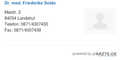 Dr med friederike soldo