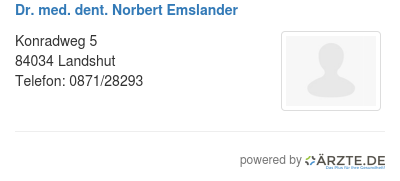 Dr med dent norbert emslander