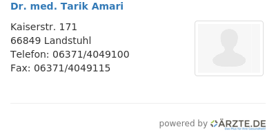 Dr med tarik amari