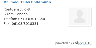 Dr med elias endemann