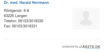 Dr med harald herrmann