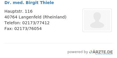 Dr med birgit thiele
