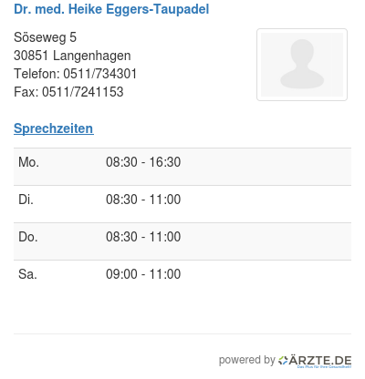 Dr med heike eggers taupadel