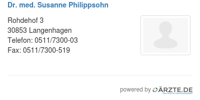 Dr med susanne philippsohn