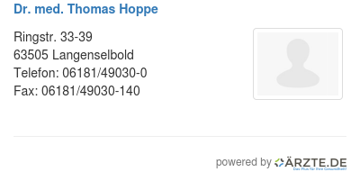 Dr med thomas hoppe 517644