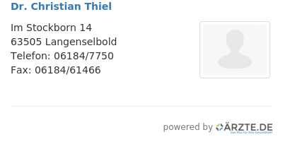 Dr christian thiel