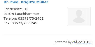 Dr med brigitte mueller