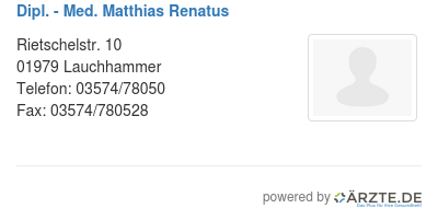 Dipl med matthias renatus